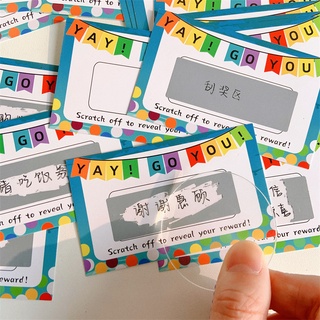 Scratch Card Lucky Card Coated Postcard DIY Game Surprise Card Blessing Rewards Birthday Gift For Girl Love Letters