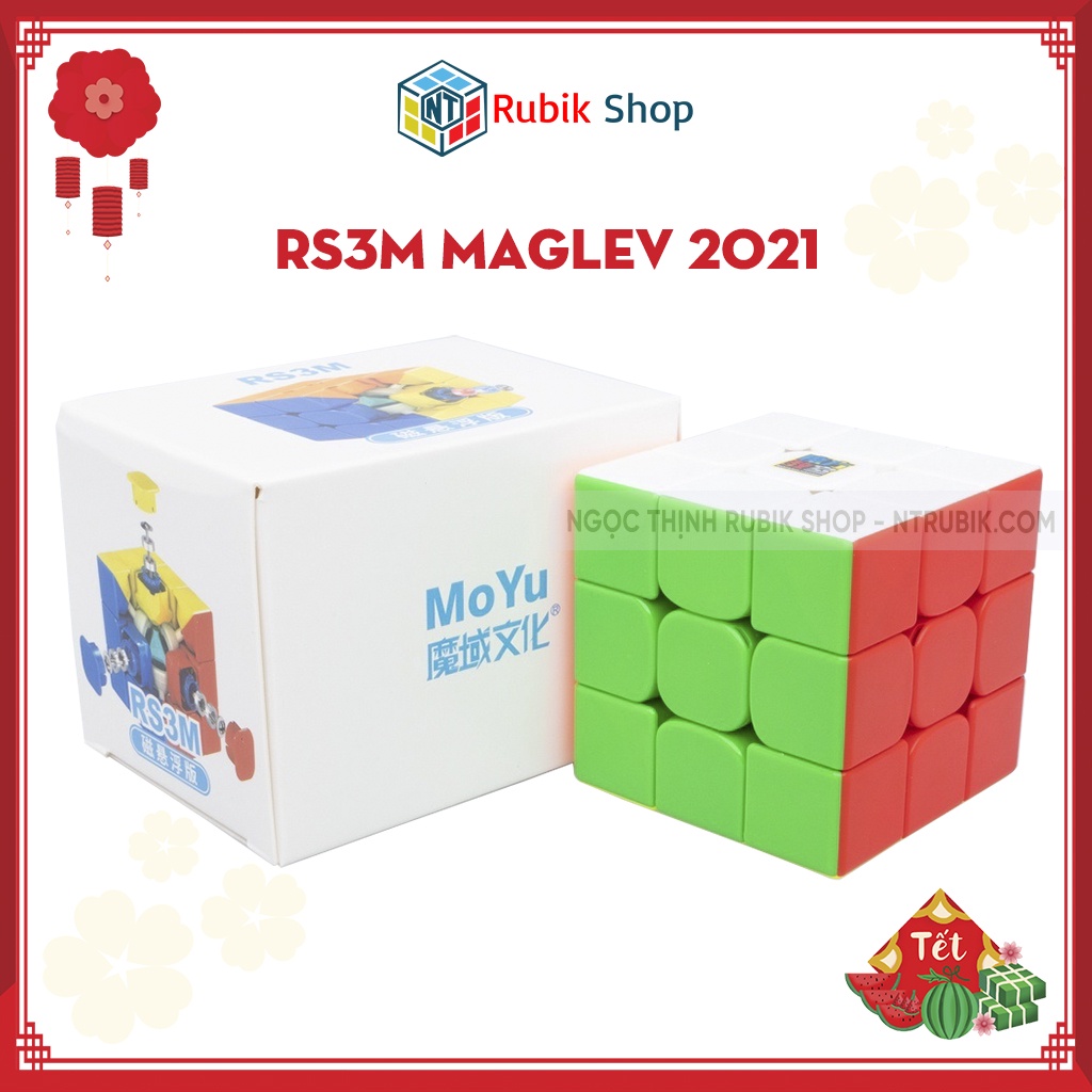 [Siêu Hot] Rubik 3x3x3 MFJS RS3 M 2021 MAGLEV Stickerless Rubik Nam Châm (Hãng Mod Nam Châm)