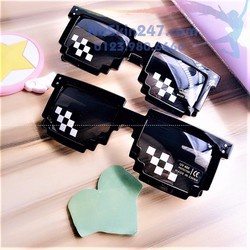 Kính mát gọng vuông không viền phong cách Thug Life vui nhộn thời trang hip hop cho nam và nữ