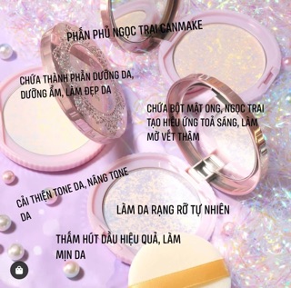 Phấn phủ ngọc trai Canmake nội địa Nhật