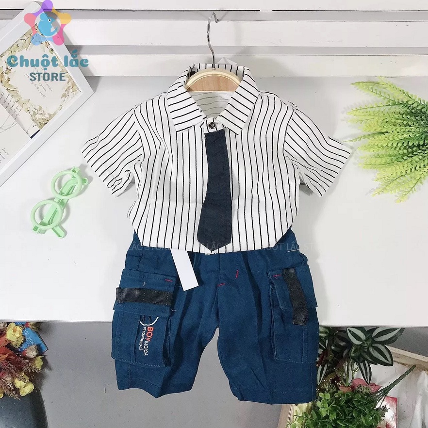 Set Quần Áo Phong Cách Hàn Quốc Thời Trang Cho Bé Trai