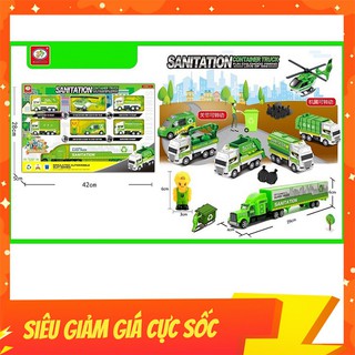 Đồ Chơi Biệt Đội Xe Chở Rác Có Container Nổi Bật, Màu Xanh Lá Đặc Trưng, Dành Cho Bé Đam Mê Sưu Tập Xe