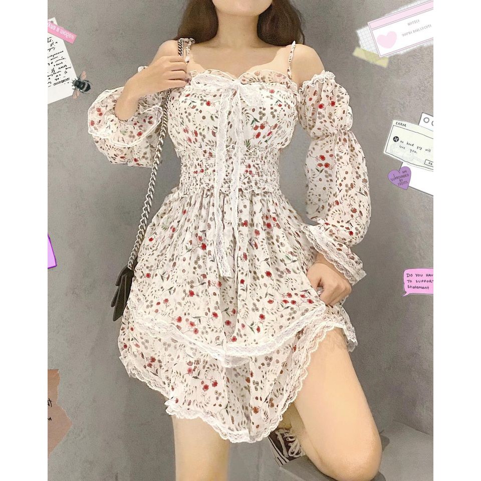 [Mã SKAMFA06 giảm 10% tối đa 50K đơn 0Đ] JENNIE FLORAL DRESS v2 | BigBuy360 - bigbuy360.vn