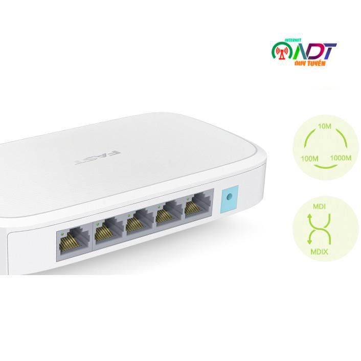 [Mã ELFLASH5 giảm 20K đơn 50K] 🇻🇳 Switch 5 cổng FAST tốc độ 1000mbps FSG105M