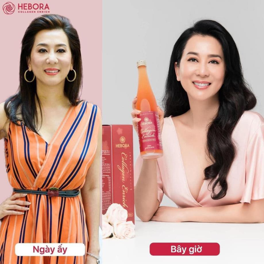 [Chinh Hãng] Nước uống đẹp da HEBORA Collagen Enrich Thơm tự thân Detox giữ dáng