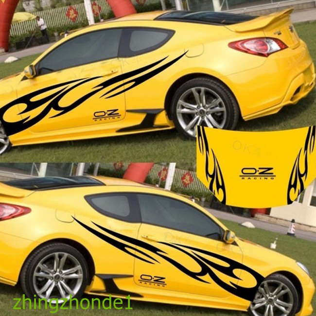 Decal Dán Trang Trí Hình Ngọn Lửa 3d Cho Xe Hơi