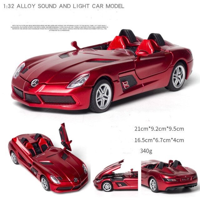 Ô tô Mô hình xe đua cao cấp Mercedes Benz SLR tỉ lệ 1:24 PKHROTO001