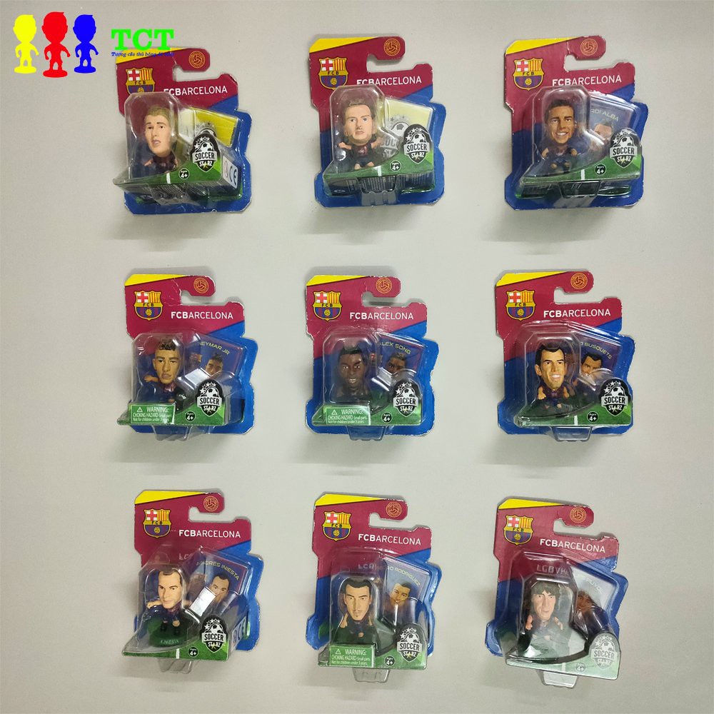 Mô hình tượng cầu thủ Soccerstarz Clb Barcelona ( Hàng UK - Fullbox)