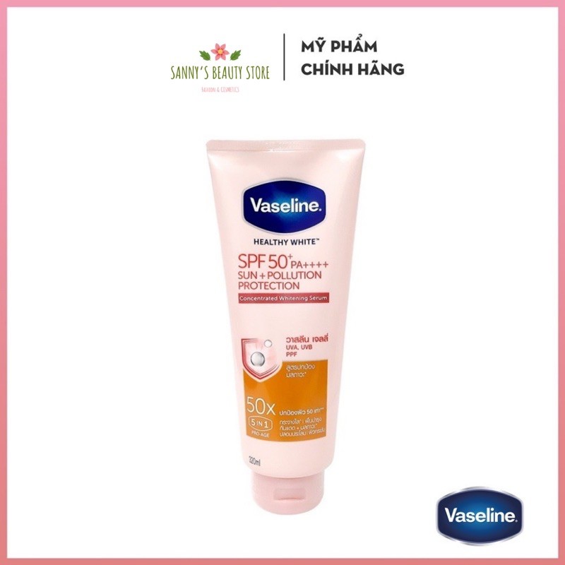 Sữa Dưỡng Da Vaseline  FREESHIP  Sữa Dưỡng Thể Chính Hãng Thái Lan Trắng Da Chống Nắng SPF50+ Serum Perfect 50X 200g