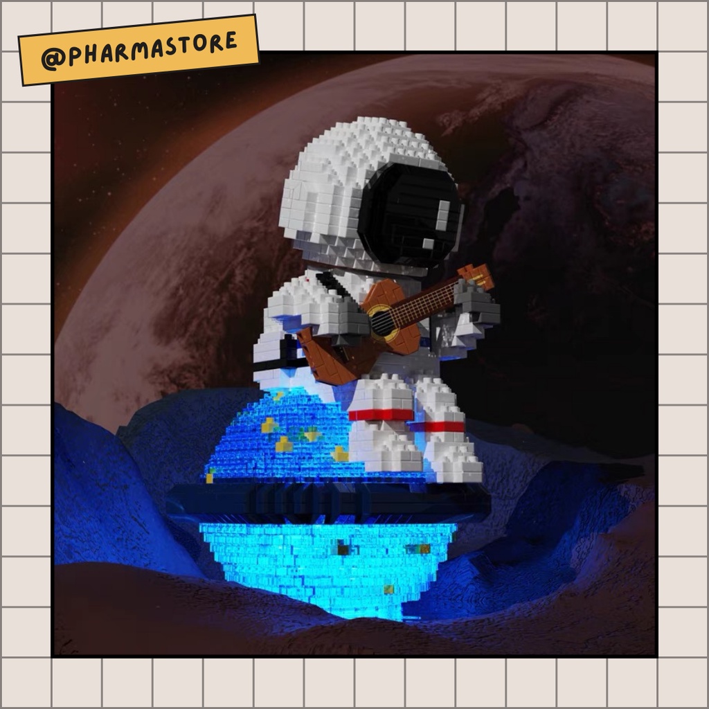 LEGO PHI HÀNH GIA BÓNG BAY ÁNH SÁNG & GUITARIST - ĐỒ CHƠI XẾP HÌNH LẮP RÁP MÔ HÌNH NANOBLOCK