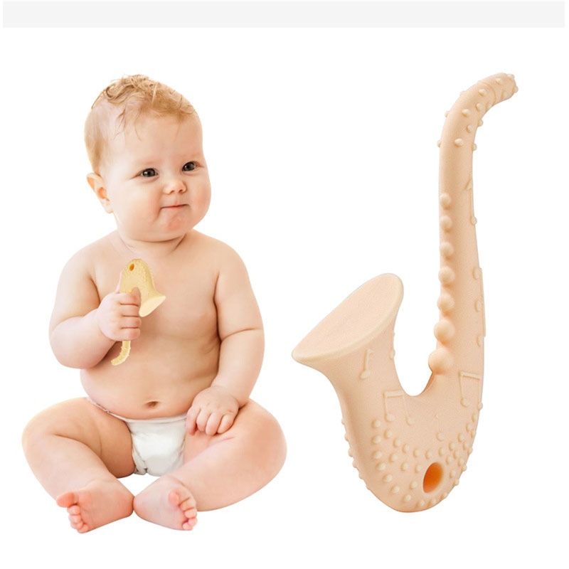 Set 5 Đồ Chơi Ngậm Mọc Răng Bằng Silicone Hình Dạng Dễ Thương Cho Bé