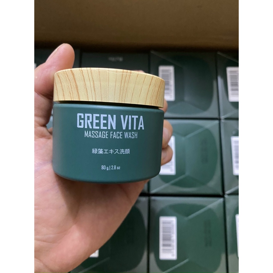 BỘT RỬA MẶT GREENVITA ( dùng kết hợp với vi tảo GREENVITA)