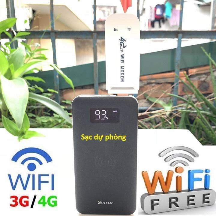 Cục phát sóng wifi di động không dây Dongle 4G LTE - Phát wifi chạy bằng sim điện thoại bản usb thời thượng