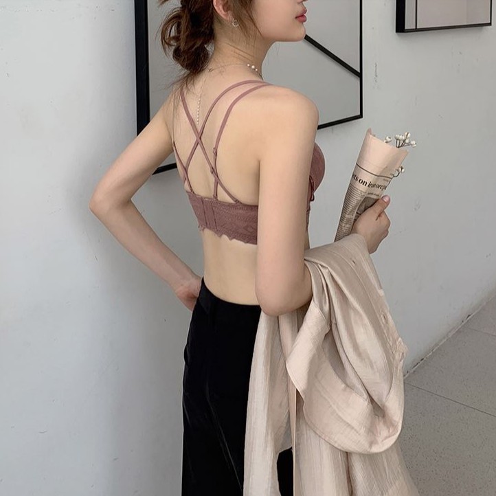 Áo Lót Ren Mềm Không Gọng Đệm Dày 4cm Nâng Ngực Thông Hơi B434