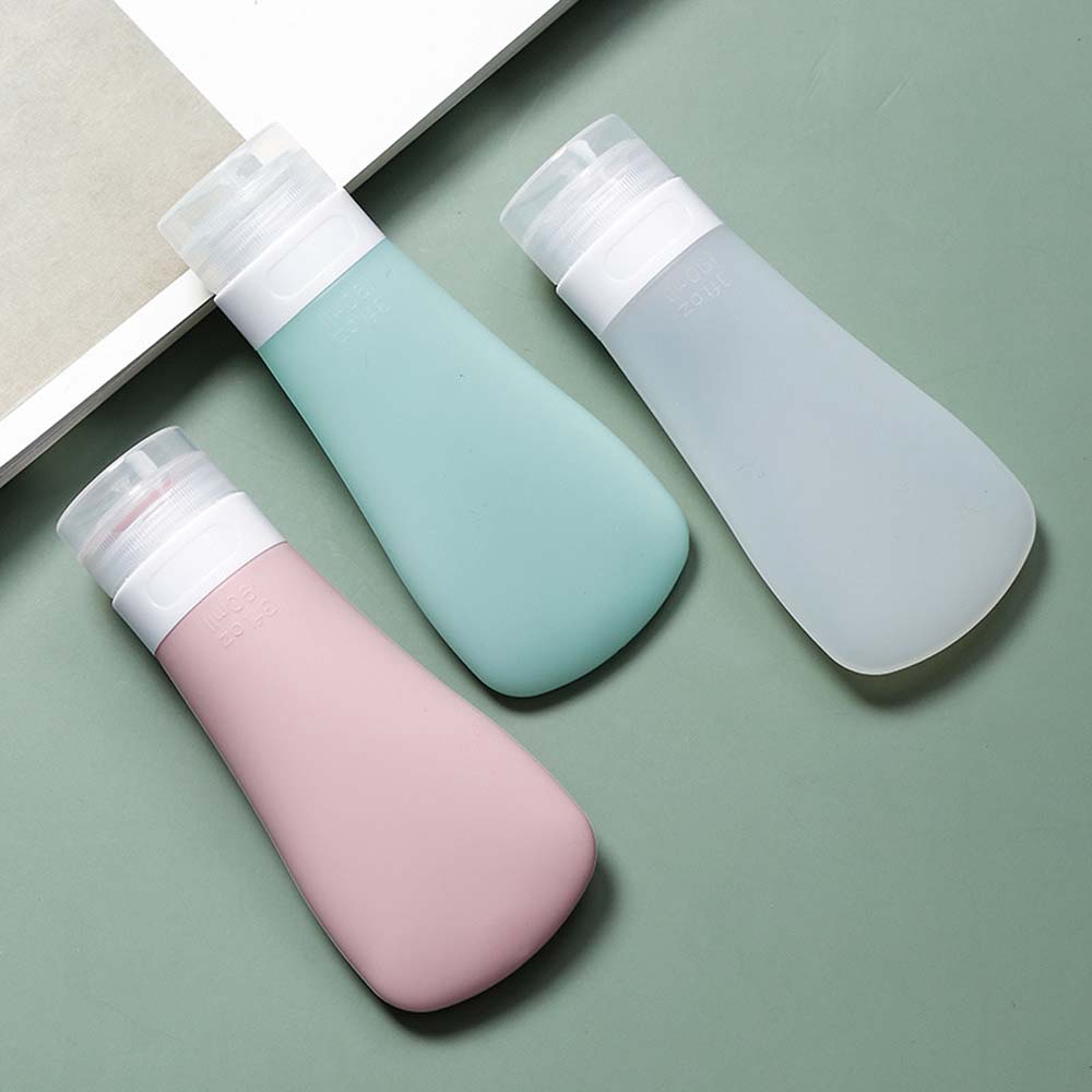 Lọ Chiết Mỹ Phẩm Bằng Silicon Màu Trơn Dễ Dàng Mang Đi Tiện Dụng Cho Nữ