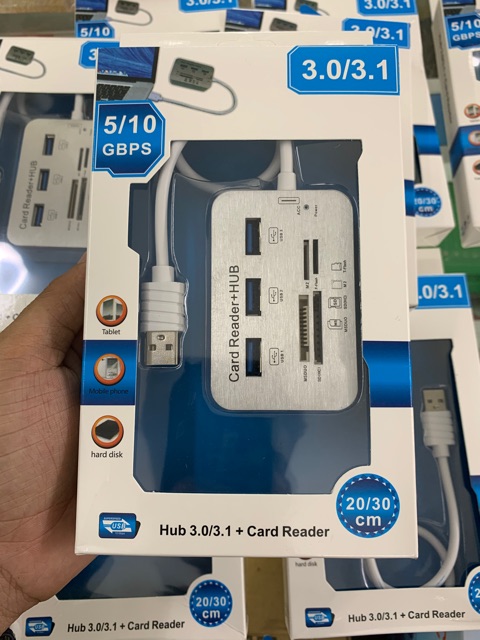 Hub Chuyển Đổi Đa Năng USB 3.0 + Đọc Thẻ Các Loại