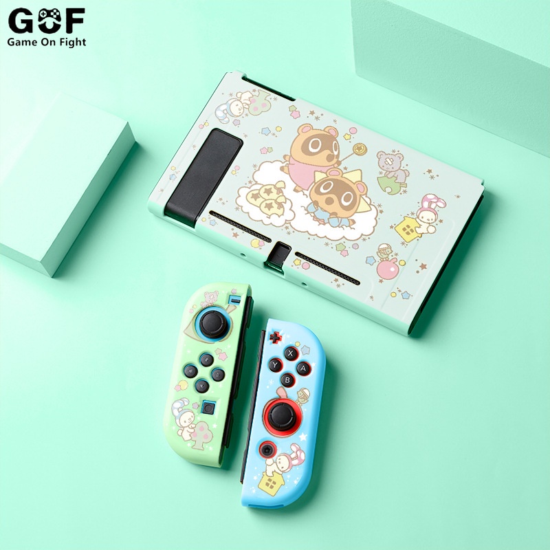 Vỏ Bảo Vệ Bằng pu Mềm Nhám Hình Động Vật Cho Máy Chơi Game nintendo switch