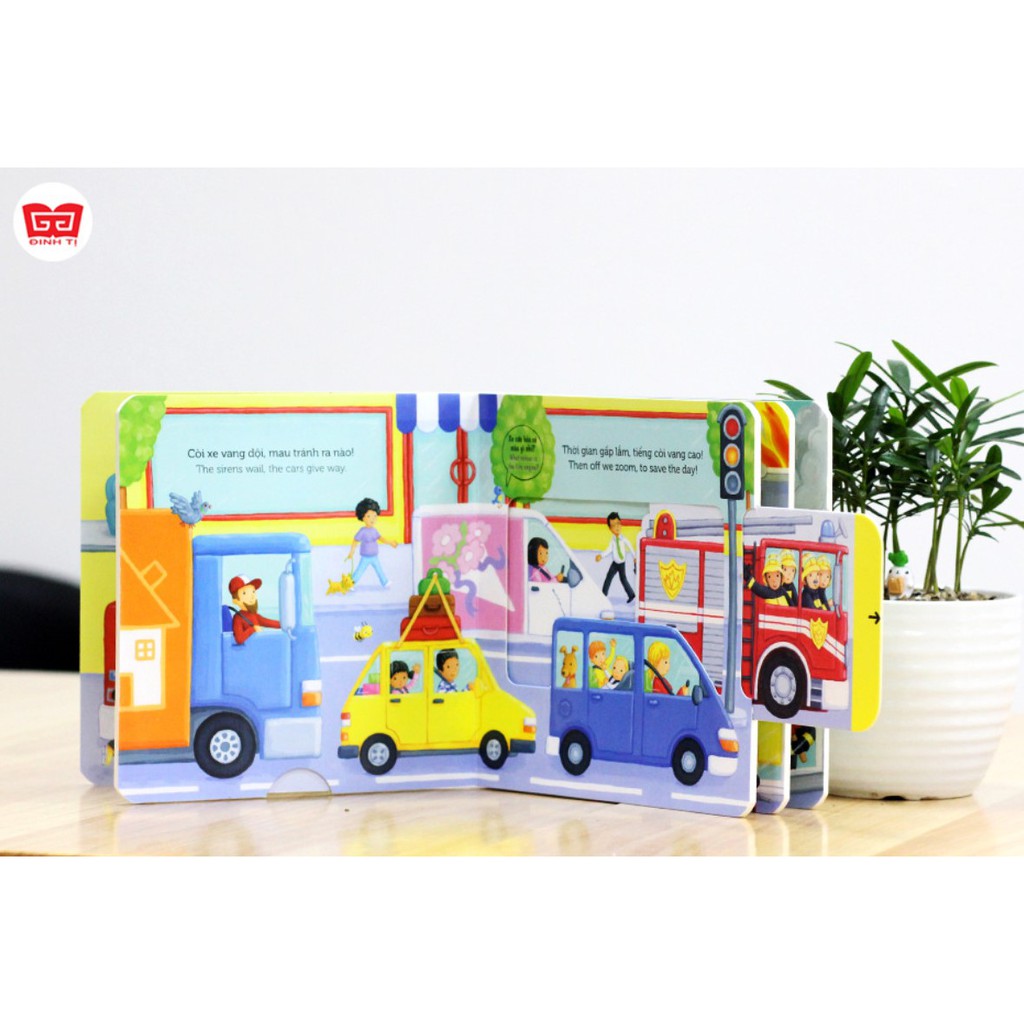 [Mã LIFEMALL995 giảm 10% đơn 99K] Sách chuyển động - Busy - Fire station - Trạm cứu hỏa