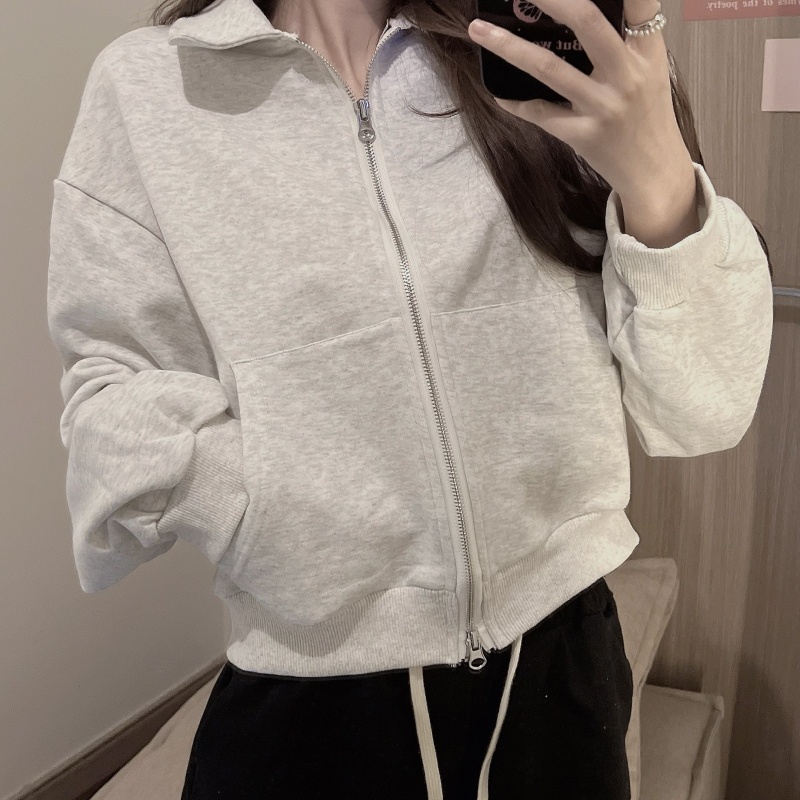SUXI Áo Khoác Cardigan Tay Dài Màu Sắc Thanh Lịch Cho Phái Nữ