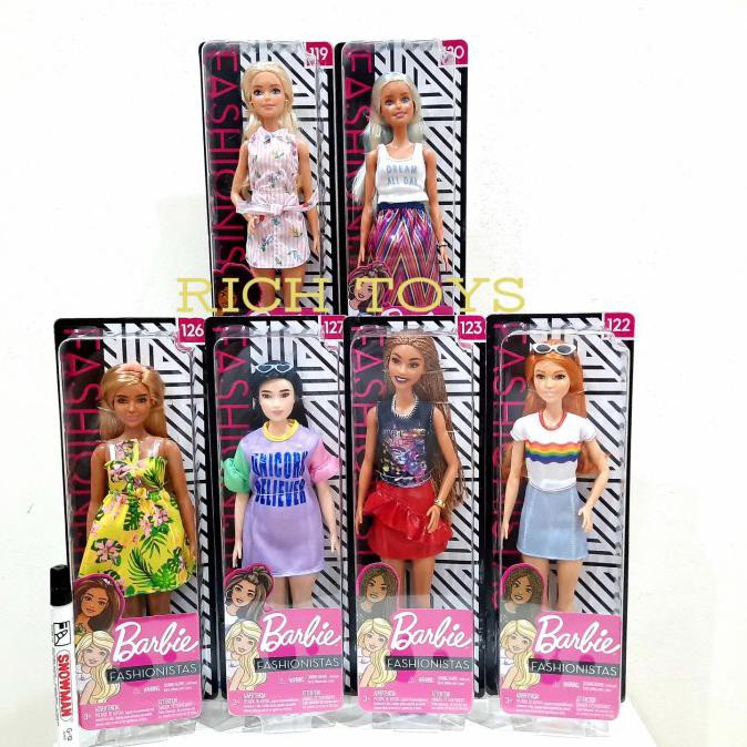 1 Bộ 120 Đồ Chơi Búp Bê Barbie Thời Trang