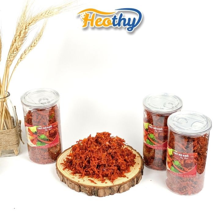 Khô bò, bò khô sợi Tây Bắc 330g Heothy Food, đồ ăn vặt Việt Nam chất lượng cao