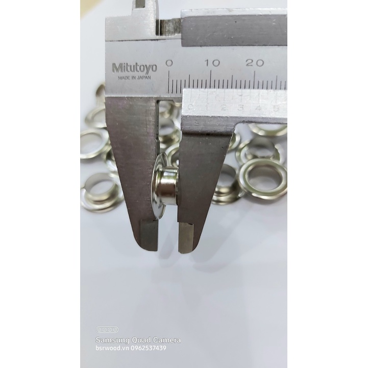 Khoen ore 10mm Khoen mắt cáo 10ly Thau không gỉ Khuy mắt cáo bấm vải Túi 100 cái  Màu bạc/ vàng/ đồng