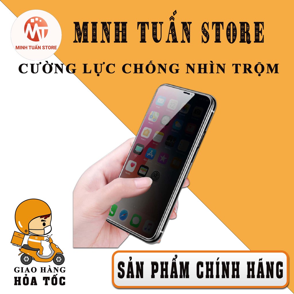 ⚡Nowship⚡ Kính cường lực iphone chống nhìn trộm 6/6s/7/7plus/8/8plus/plus/x/xr/xs/11/12/pro/max