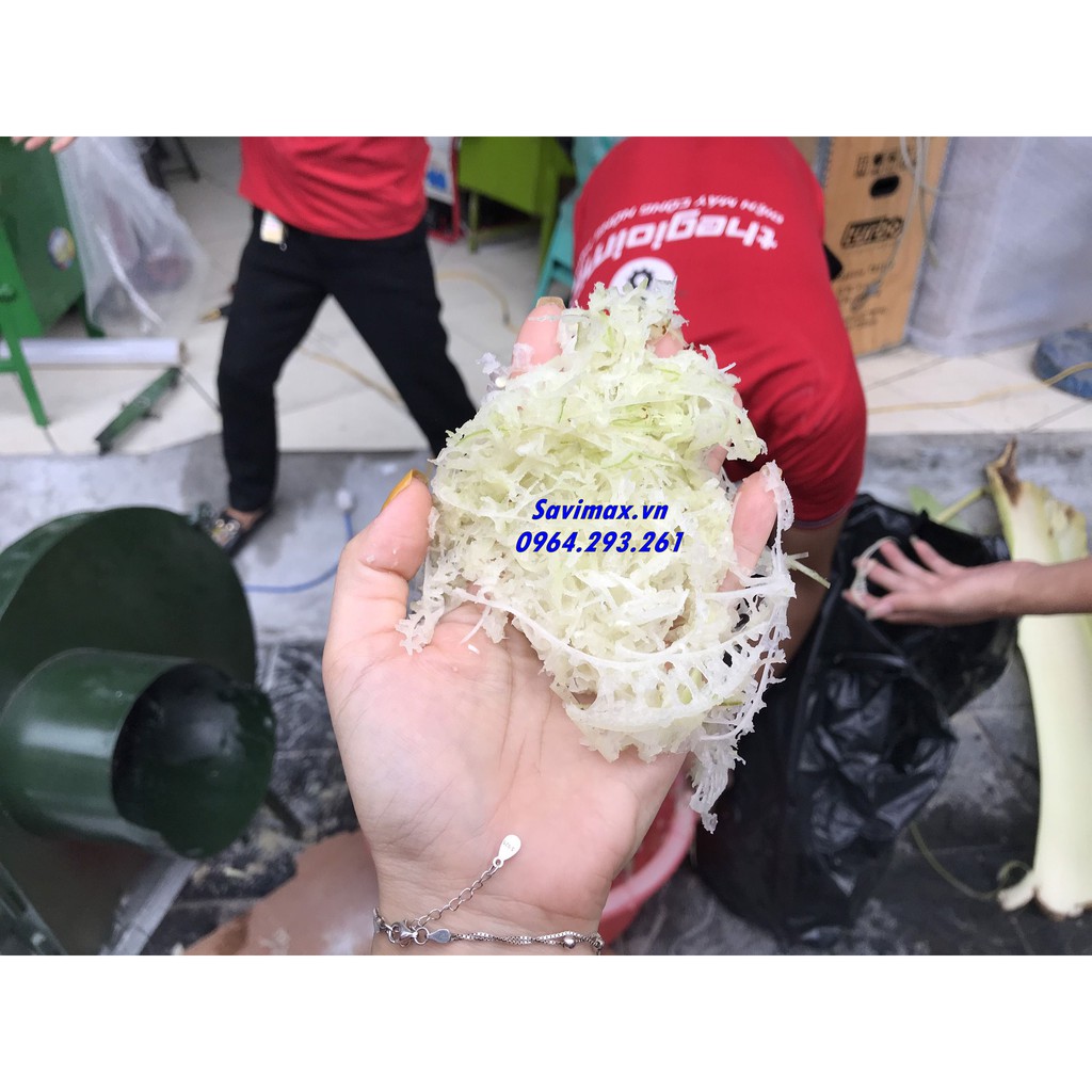 Máy băm thân cây chuối kết hợp nghiền ngô đa năng SAVI BN215 chất lượng cao, công suất motor 1.5kw