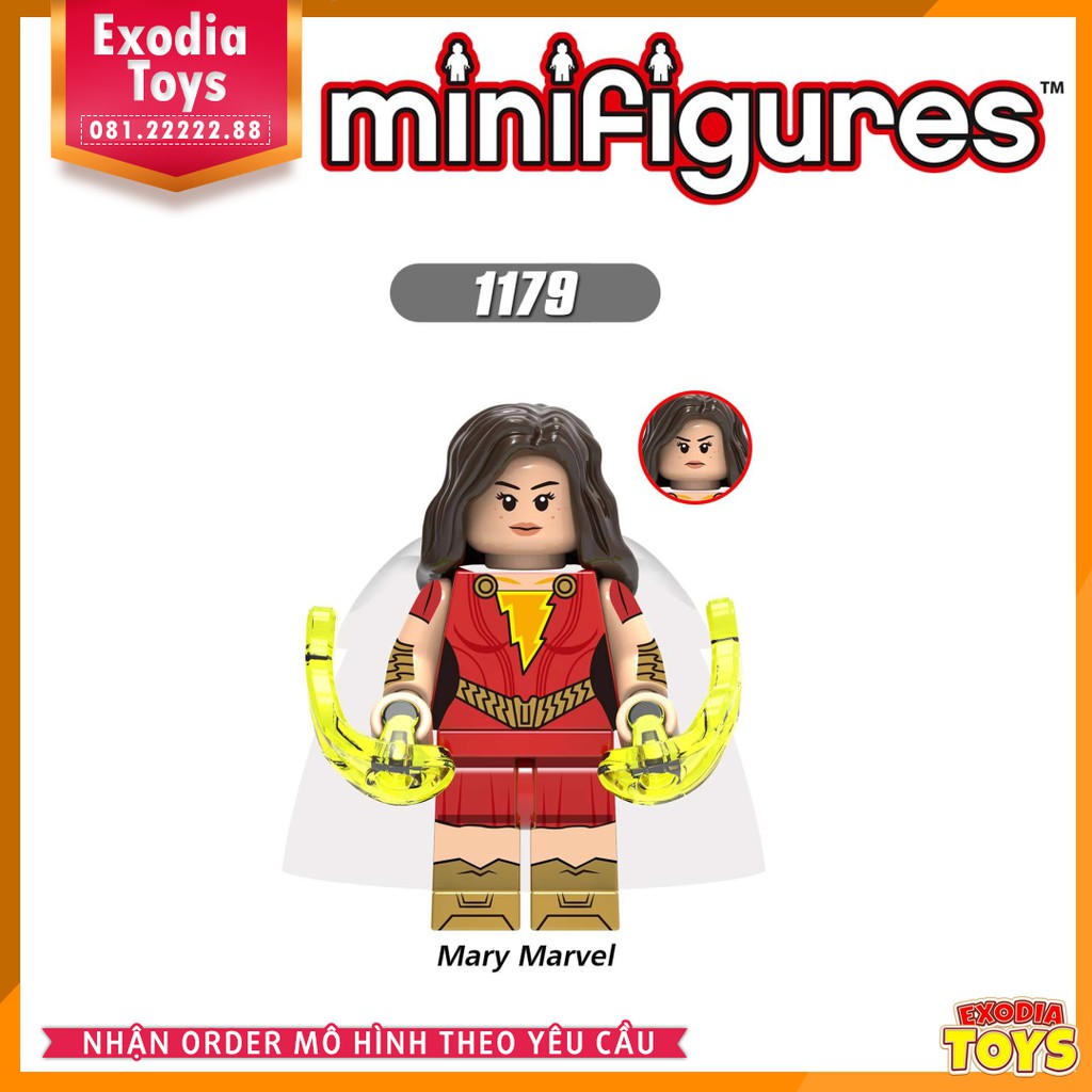 Xếp hình minifigure siêu anh hùng Liên Minh Công Lý : Shazam! - Đồ Chơi Lắp Ghép Sáng Tạo - X0247