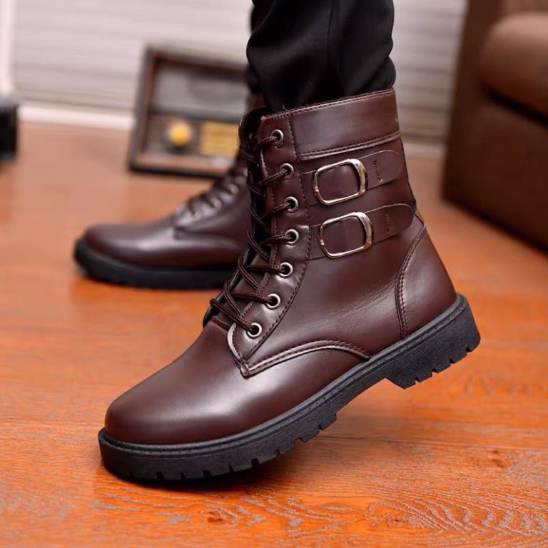 Giày boots nam cao cổ, boot Martin, bot nam phong cách Âu Mỹ - Xa11