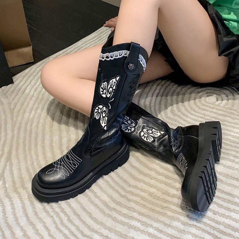 BOOTS DA HOẠ TIẾT | Ảnh thật