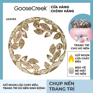 Chụp nến trang trí - Antique Gold Leaves
