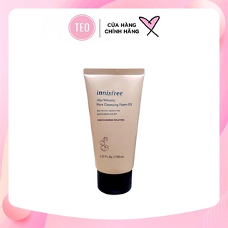 (TEO-Bill) Sữa rửa mặt cho da dầu Innisfree tro núi lửa Jeju Volcanic Pore Cleansing Foam Hàn Quốc 150ml.