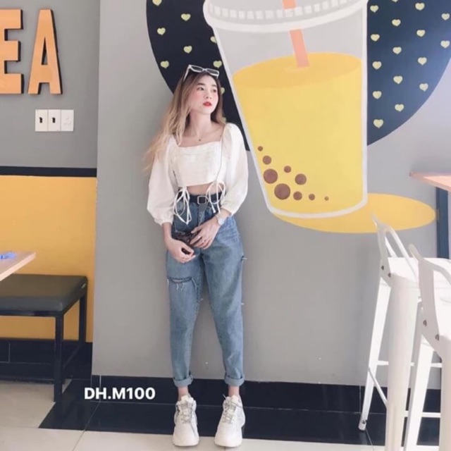 Quần bò rách M100 DHN976