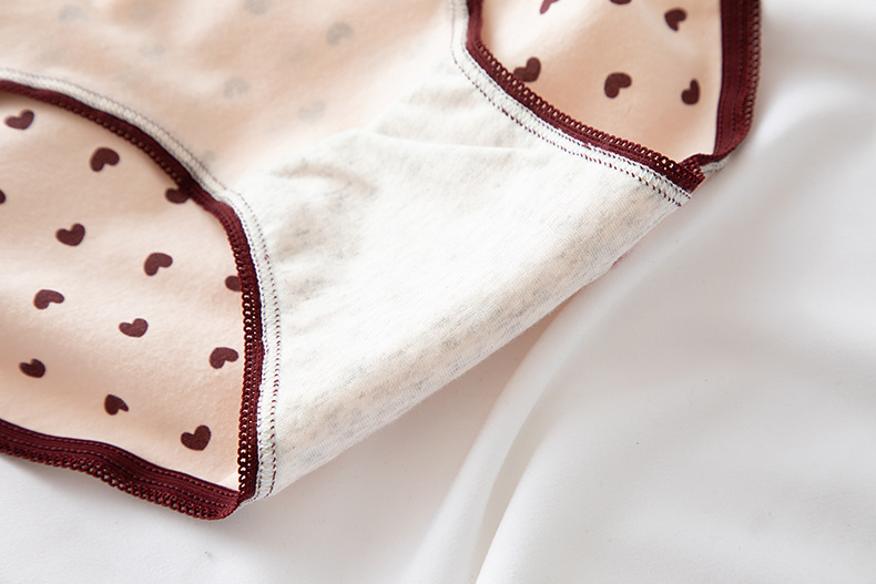Quần Lót Nữ Cotton Nữ Sinh Hình Tim Ngang Eo  Hàng Loại Đẹp.
