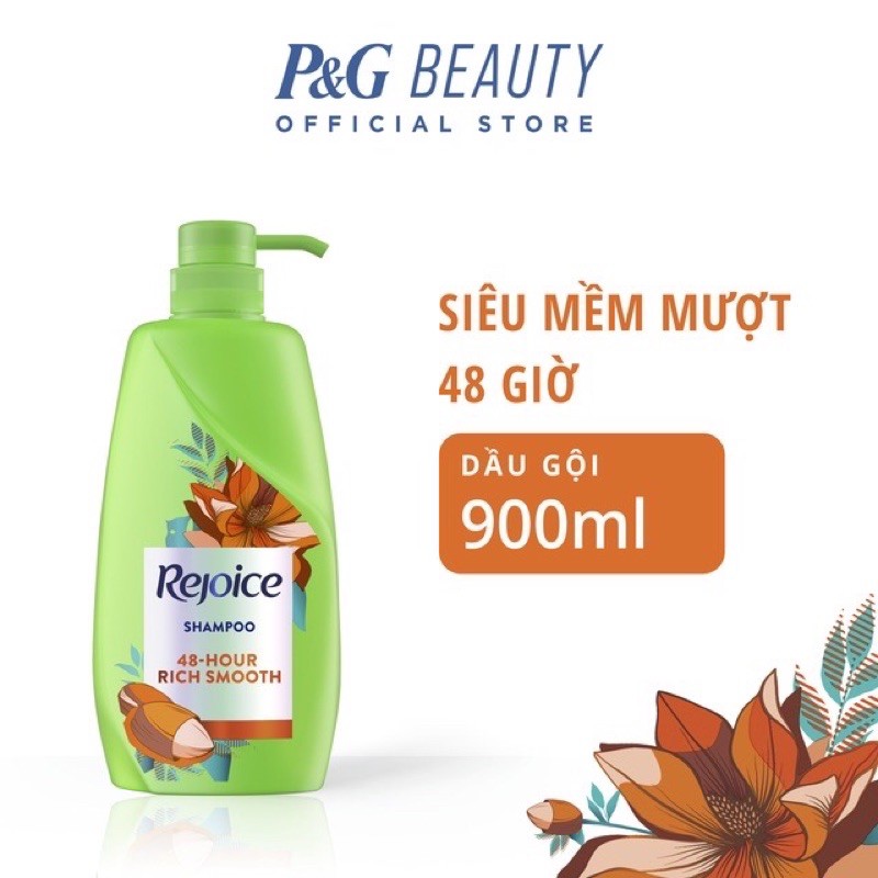 Dầu gội siêu mềm mượt 48 giờ Rejoice Rich Smooth 900ml