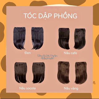 TÓC GIẢ KẸP PHỒNG CHÂN TÓC DÀI 25CM CAO CẤP (2 DẢI KẸP 2 BÊN)