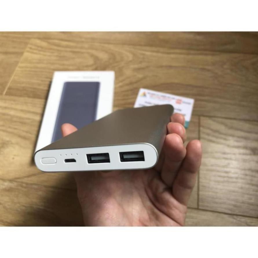 Pin sạc dự phòng Xiaomi 10000mAh gen 3 2 Cổng USB Hỗ Trợ QC 3.0 Bh 6 tháng