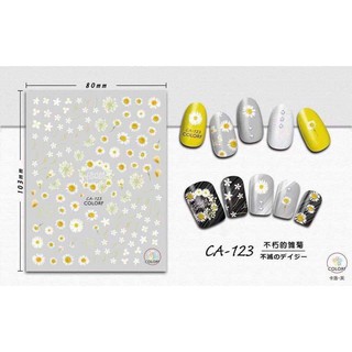Sticker dán móng 3D hoạ tiết các loài hoa