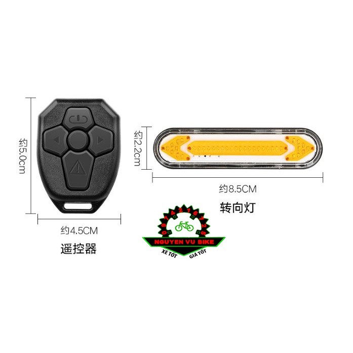 Đèn xi nhan xe đạp cao cấp Machfally - rẻ nhất HN