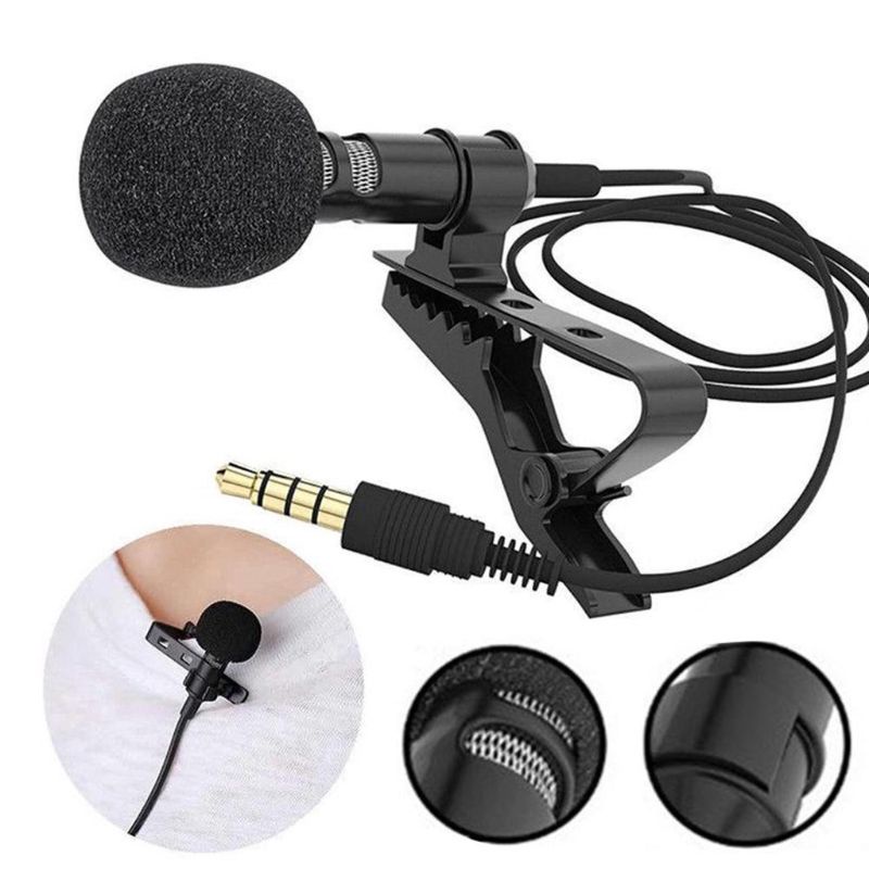 Micro zzz Có Dây Đầu Chuẩn 3.5mm Dài 1.5m Cho Điện Thoại / Máy Tính