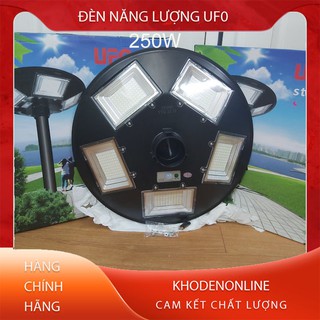 Đèn UFO 250W năng lượng mặt trời - Chiếu sáng sân vườn, công viên