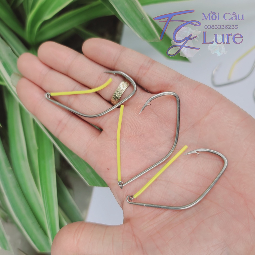 Combo 5 cái Lưỡi Câu Cá Lóc - Dáng Hàm Chó 1ly8