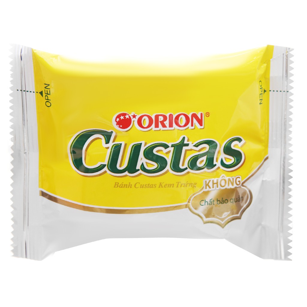 Bánh kem trứng Custa orion hàn quốc, 1 cái x 23,5g, date mới