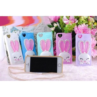 Ốp iphone 5,6,6plus thỏ ngồi dễ thương