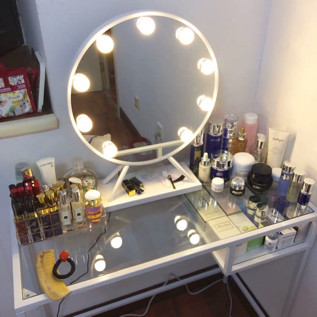 Gương trang điểm để bàn có cảm ứng đèn led - PB28 | BigBuy360 - bigbuy360.vn