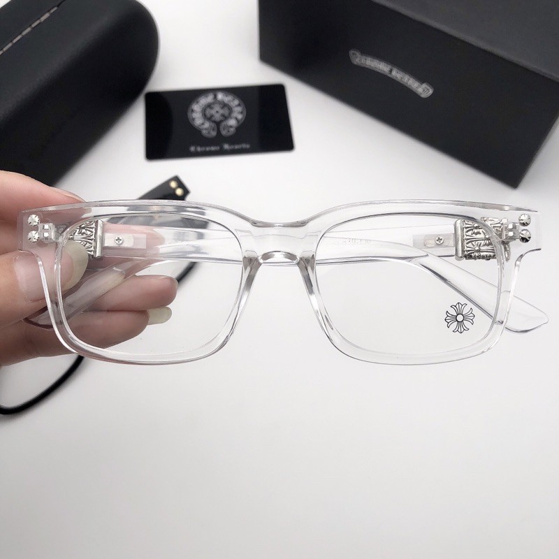 Gọng kính cận Chrome-Heart dáng vuông sang trọng cao cấp | BigBuy360 - bigbuy360.vn