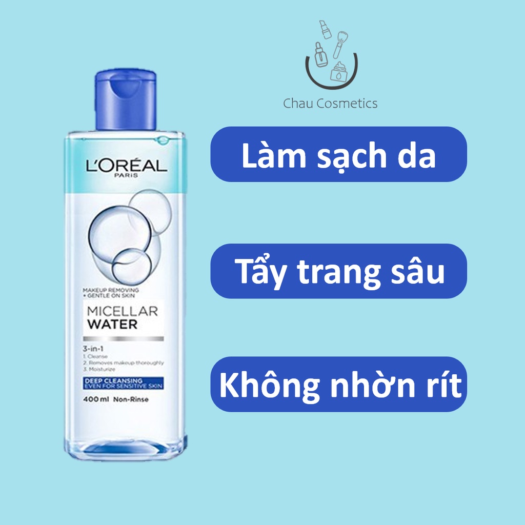 Nước tẩy trang Loreal Micellar Water L'oreal 400ml