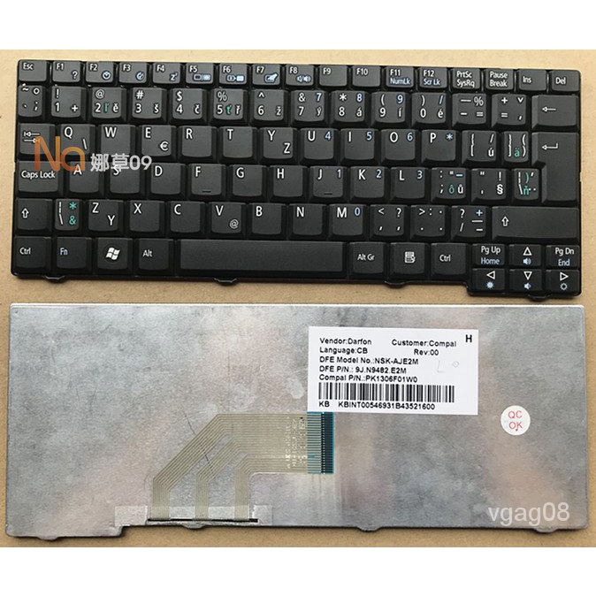 ACERAcerAspire One KAV60 KAVA0 D150 ZG8 ZG5 A150 Laptop Keyboard | BigBuy360 - bigbuy360.vn
