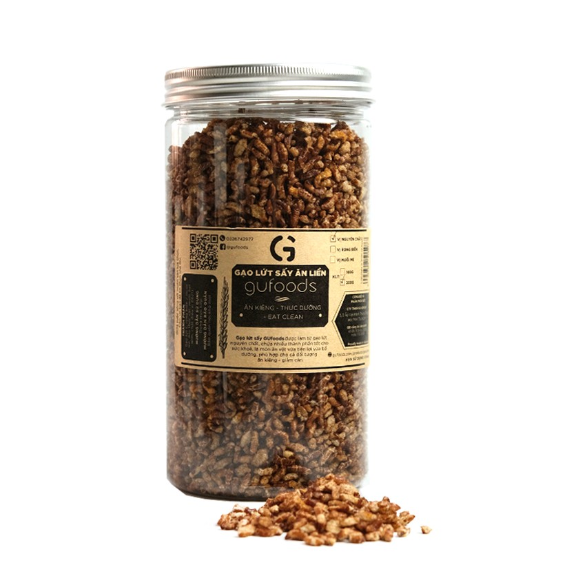 Gạo lứt sấy ăn liền GUfoods- Ăn kiêng, thực dưỡng, eat clean | BigBuy360 - bigbuy360.vn